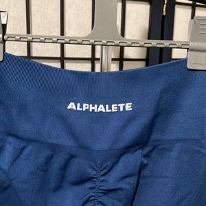 Like New Navy Blue Alphalete Amplify Leggings